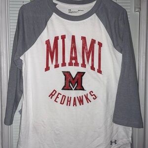 Miami Redhawks Raglan T-Shirt under armor brand